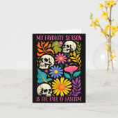 Halloween Retro My Favorite Season Is The Fall Of  Kaart (Gele Bloem)