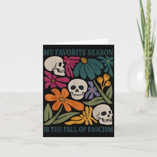 Halloween Retro My Favorite Season Is The Fall Of  Kaart (Voorkant)