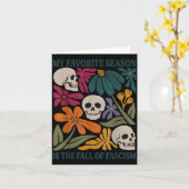 Halloween Retro My Favorite Season Is The Fall Of  Kaart (Gele Bloem)