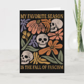 Halloween Retro My Favorite Season Is The Fall Of  Kaart (Voorkant)