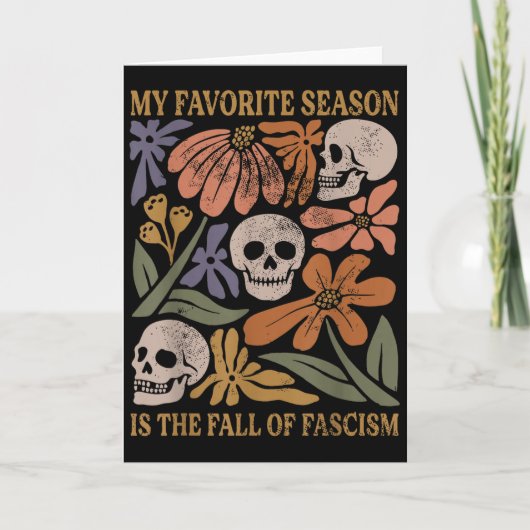 Halloween Retro My Favorite Season Is The Fall Of  Kaart (Voorkant)