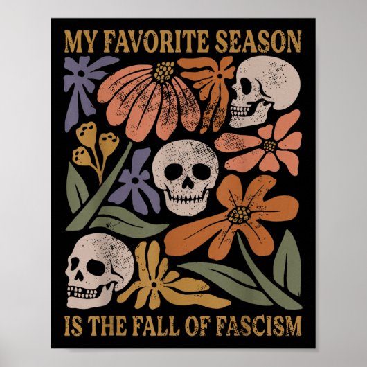 Halloween Retro My Favorite Season Is The Fall Of  Poster (Voorkant)