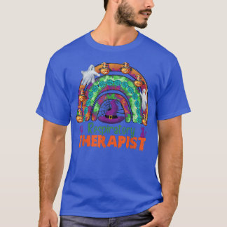 Halloween Retro Respiratoire Therapistische Regenb T-shirt