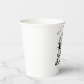 Halloween Retro Spinnen & Disco Bal Bruiloft Papieren Bekers (Rechts)