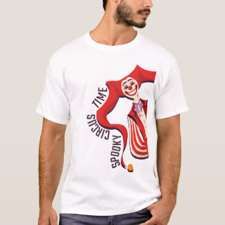 Halloween Retro Spooky Clown Kleurrijk Grappig Cir T-shirt