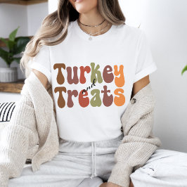 Halloween Retro Vibes | Turkije en behandelt T-shi T-shirt