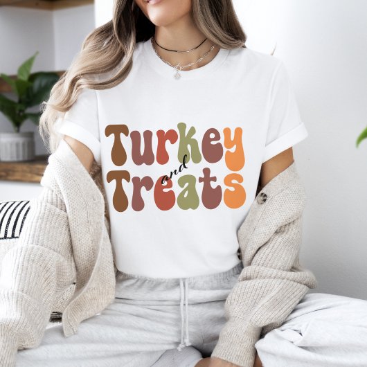 Halloween Retro Vibes | Turkije en behandelt T-shi T-shirt
