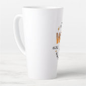 Halloween Retro Witch Brewing Latte Mok (Linkerhoek)