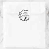 Halloween Return Address Label Crow Wreater (Tas)