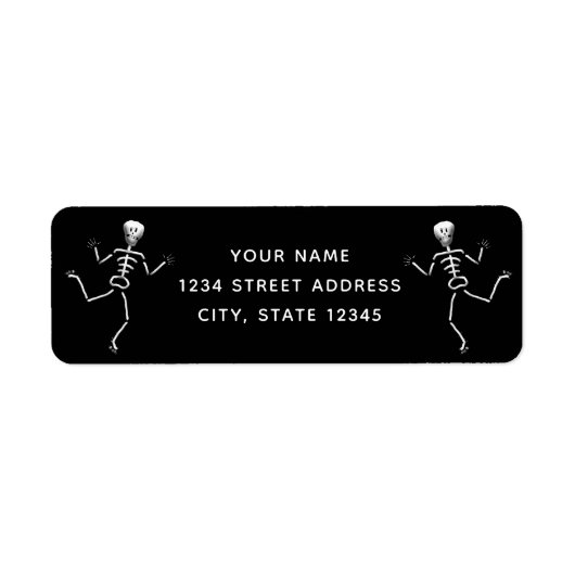Halloween return-address-label etiket (Voorkant)