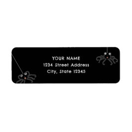 Halloween return-address-label etiket