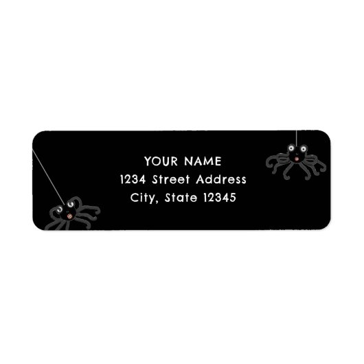 Halloween return-address-label etiket (Voorkant)