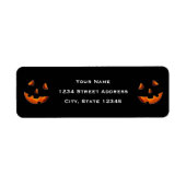 Halloween return-address-label etiket (Voorkant)