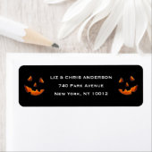 Halloween return-address-label etiket (Insitu)