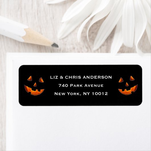 Halloween return-address-label etiket (Insitu)