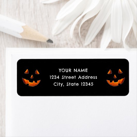 Halloween return-address-label etiket (Insitu)