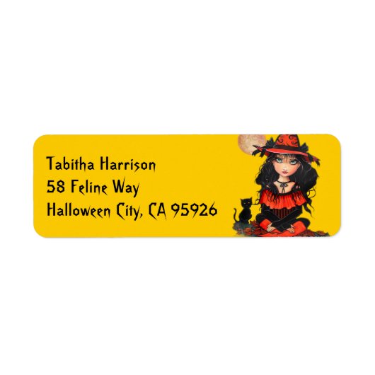Halloween Return Address Labels (Voorkant)