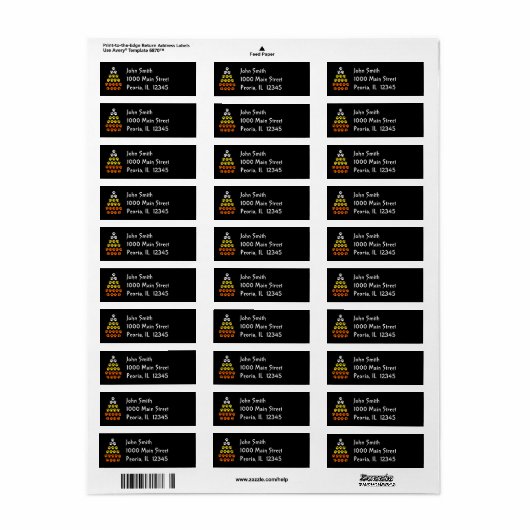 Halloween Return Address Labels (Full Sheet)