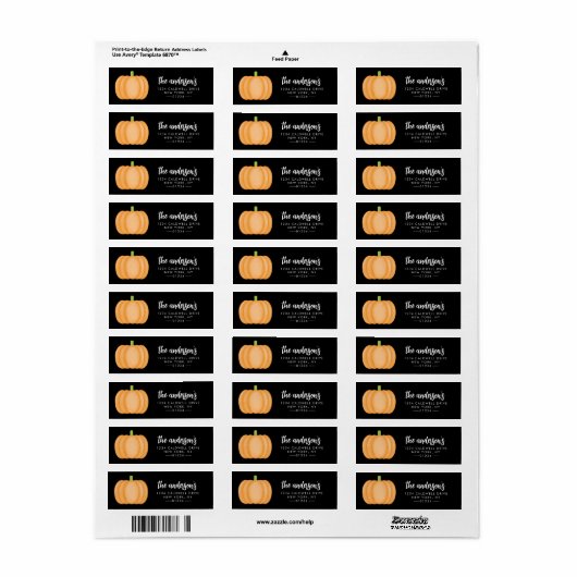 Halloween Return Address Labels (Full Sheet)