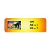 Halloween Return Label (Voorkant)