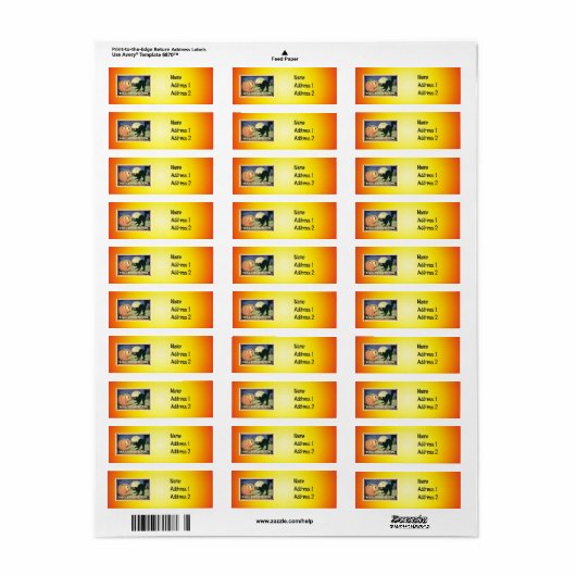 Halloween Return Label (Full Sheet)