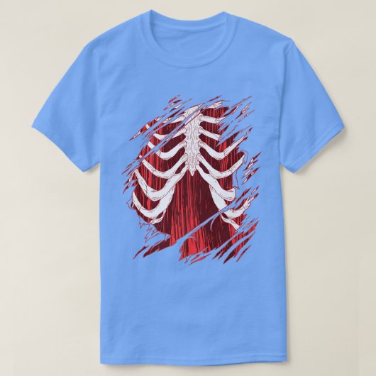 Halloween Rib Cage Costuum T-shirt (Design voorkant)