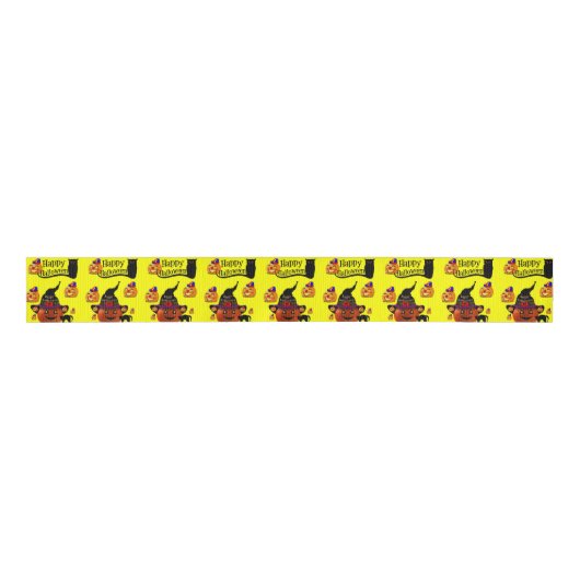 Halloween Ribbon Grosgrain Lint (Voorkant)