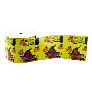 Halloween Ribbon Grosgrain Lint