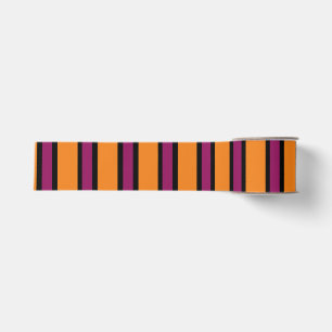 Halloween Ribbon Sinaasappel met zwarte cirkels Grosgrain Lint