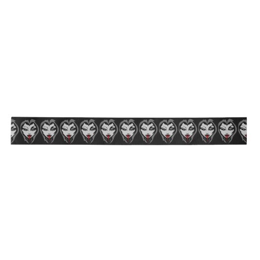 Halloween Ribbon Vampire Halloween Ribbon Customiz Satijnen Lint (Voorkant)