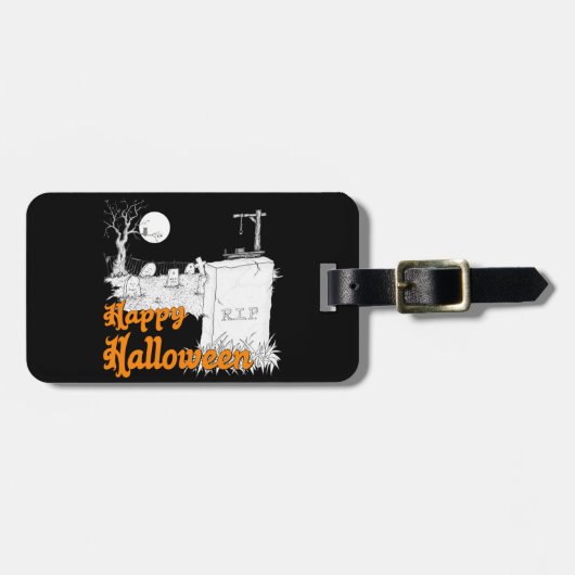 Halloween RIP Bagagelabel (Voorkant horizontaal)