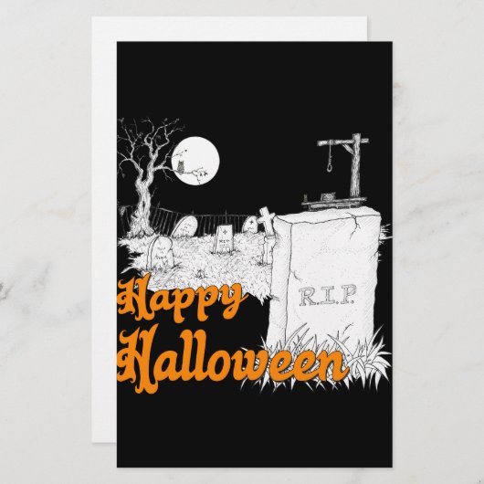 Halloween RIP Briefpapier (Voorkant / Achterkant)