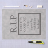 Halloween RIP Fred Toumbstone Decoupage Decor Tissuepapier (Craft)