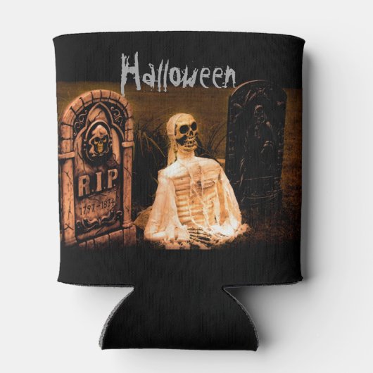 Halloween RIP Skeleton Blikjeskoeler (Achterkant)