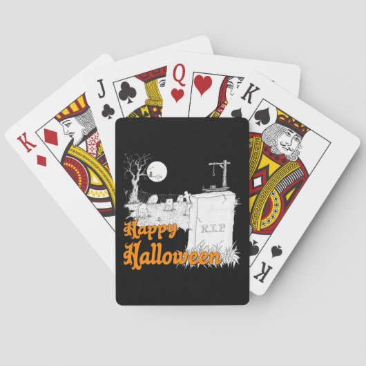 Halloween RIP Speelkaarten (Achterkant)