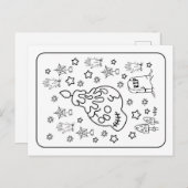 Halloween RIP Spooky Candle Skull Colour Briefkaart (Voorkant / Achterkant)