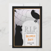 Halloween RIP Tombstone Party nodigt uit Kaart (Voorkant)