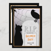 Halloween RIP Tombstone Party nodigt uit Kaart (Voorkant / Achterkant)