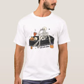 HALLOWEEN RISE & GRIND SKELET IN EEN KIST T-SHIRT (Voorkant)