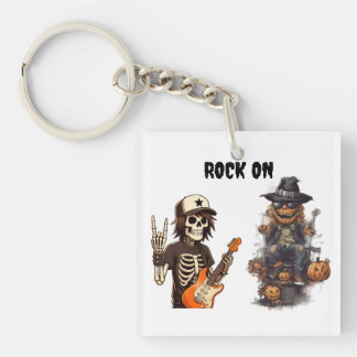 Halloween rock aan sleutelhanger