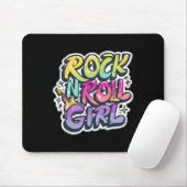 Halloween Rock N Roll Meisje Retro Kostuum Graffit Muismat (Met muis)