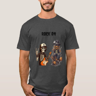 Halloween rock on t-shirt