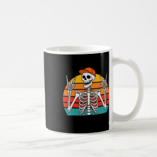 Halloween Rocker Skeleton Pet Cool Punk Rock Manne Koffiemok
