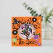 Halloween Rockin' Around the Clock Party beroemd g Kaart (Staand voorkant)