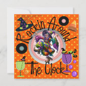 Halloween Rockin' Around the Clock Party beroemd g Kaart (Voorkant)