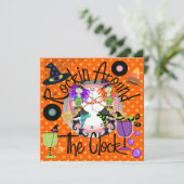 Halloween Rockin' Around the Clock Party beroemd g Kaart (Staand voorkant)