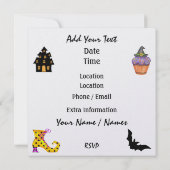 Halloween Rockin' Around the Clock Party - SRF Kaart (Achterkant)