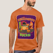 Halloween Rocks Spooky Trick or treat Personages T-shirt (Voorkant)