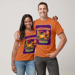 Halloween Rocks Spooky Trick or treat Personages T-shirt