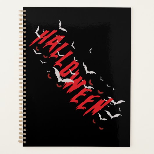Halloween Rode Enge Ogen Planner (Voorkant)